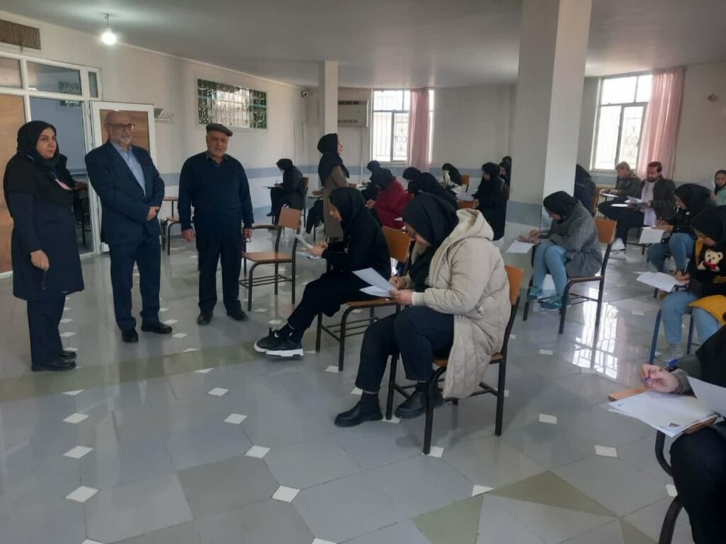 بازدید نظام آبادی از روند برگزاری امتحانات علمی کاربردی مرکز خیریه آفتاب